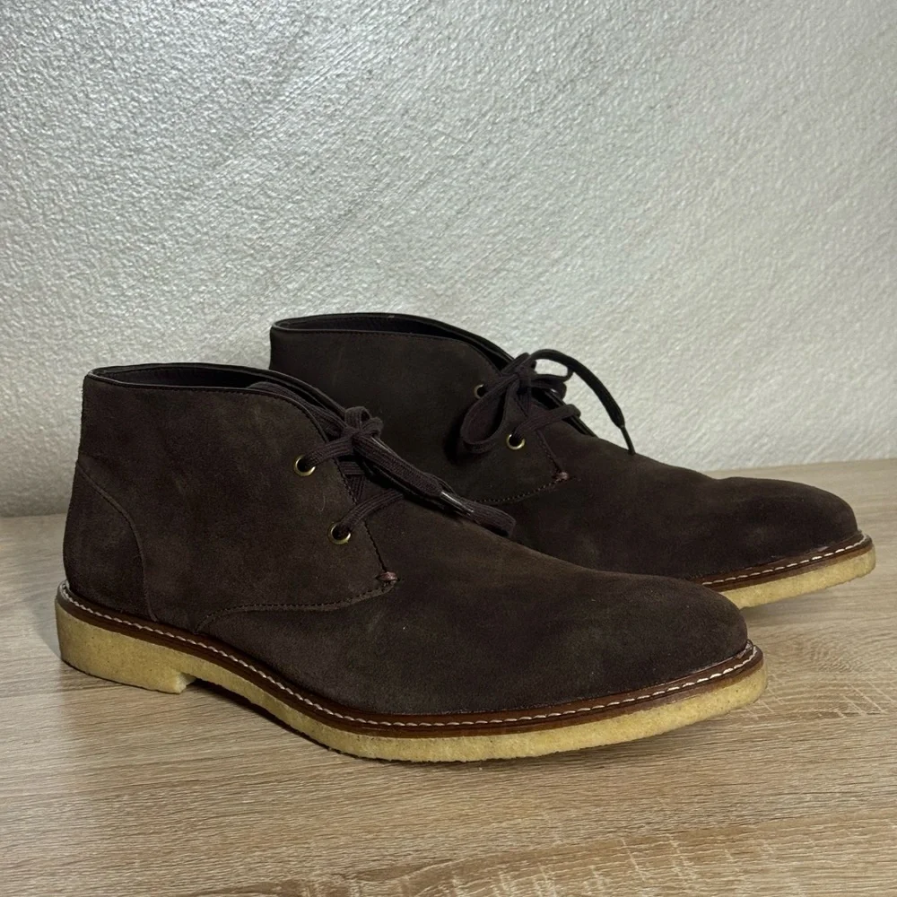 The Mans Store at Bloomingdale’s Chukka Brown Suede Men’s Size 8 Comfort Boots
